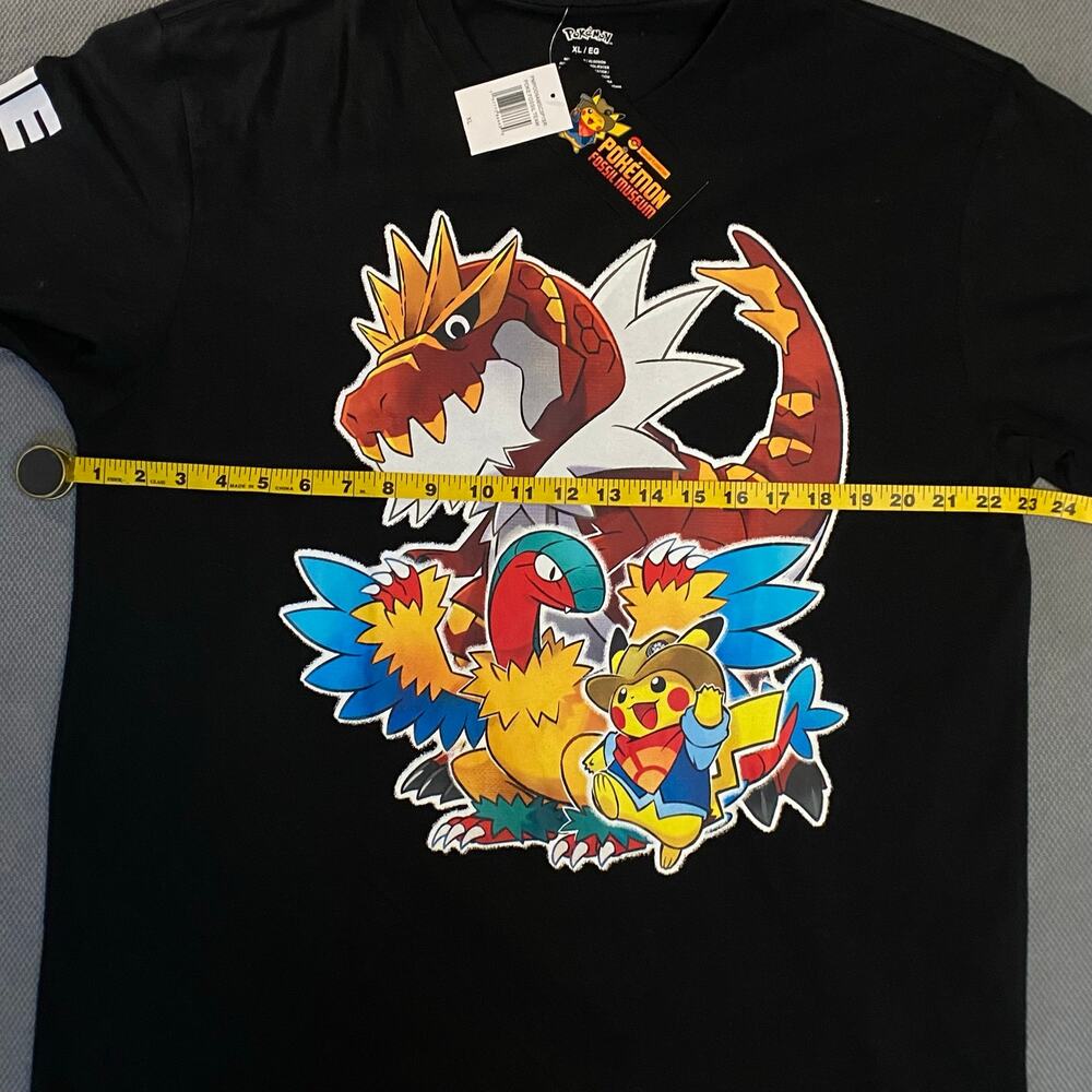 Pokemon x Field Museum Excavator Pikachu Tshirt Sz XL Black - Picture 7 of 12
